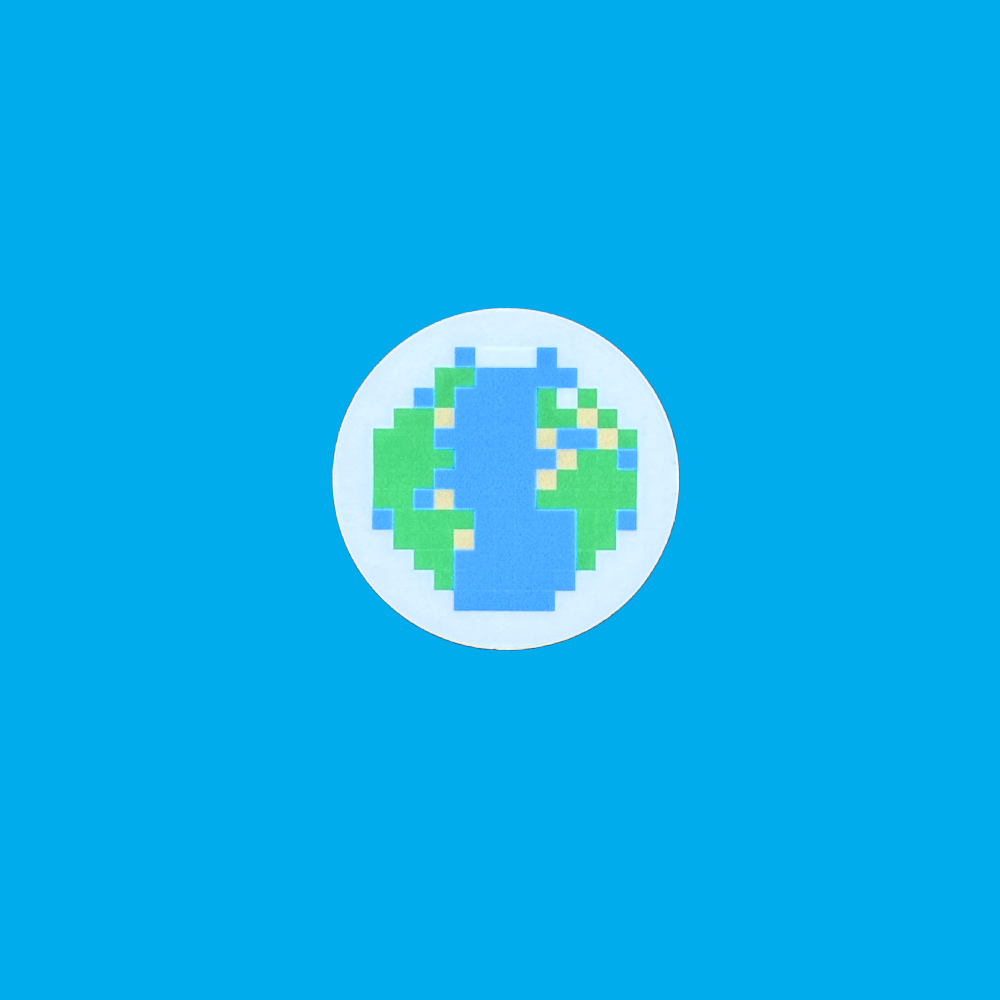 Itty Bitty World Sticker