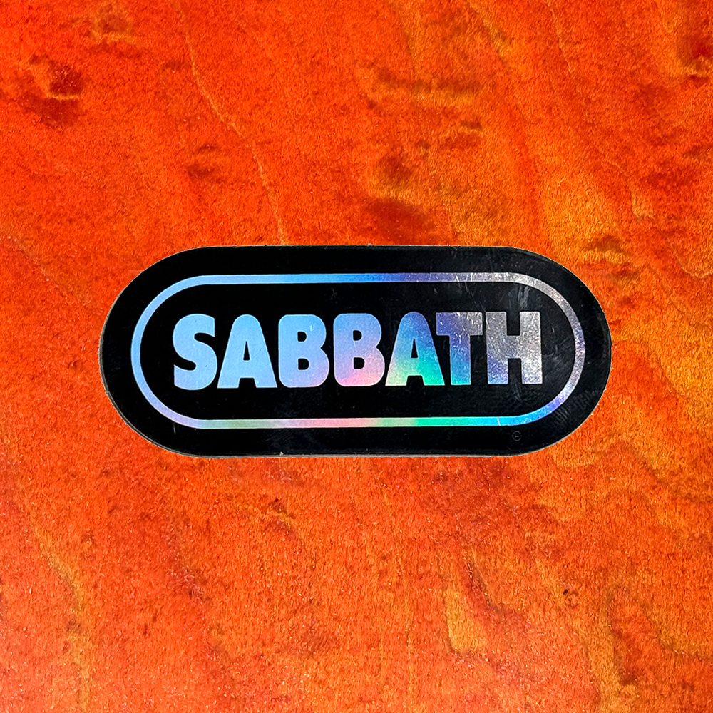 Sabbath Holographic Sticker